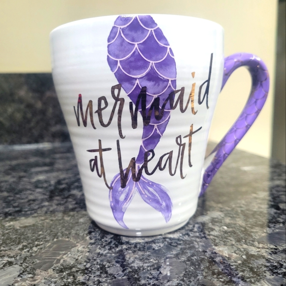 Mermaid at heart mug